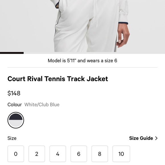 Lululemon Court Rival Tennis Jacket - Picture 2 of 6